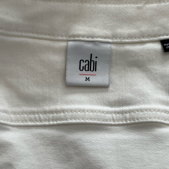 Cabi White Castaway Denim Jacket Size M - Picture 4 of 6